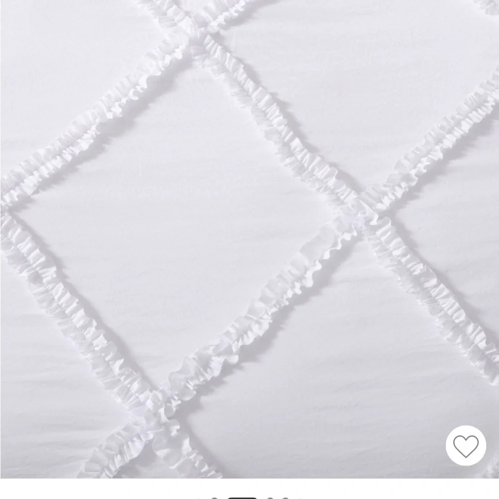 Laura Ashley 2pc Twin Norah Comforter Bedding Set White Twin